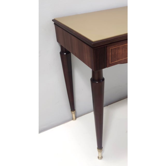 Vintage Beech and Ebonized Walnut Nightstands attributed to Paolo Buffa, 1950s, Set of 2 For Sale - Image 11 of 13