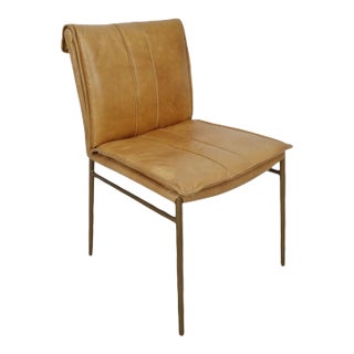 Palomino & Bronze Dining Chair For Sale