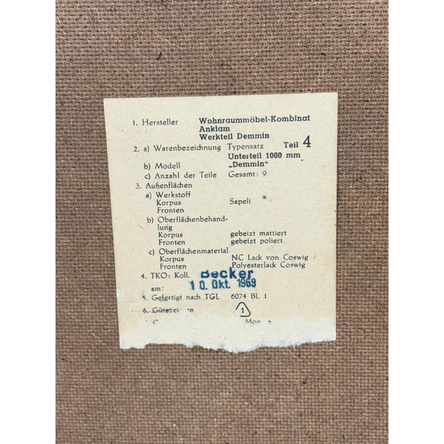 Brown Mid-Century Modern Display Highboard For Sale - Image 8 of 9