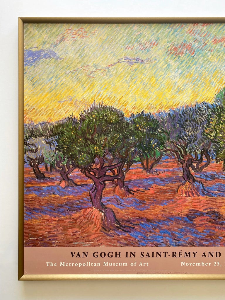 Vincent Van Gogh Vintage 1986 Postimpressionist Lithograph Print