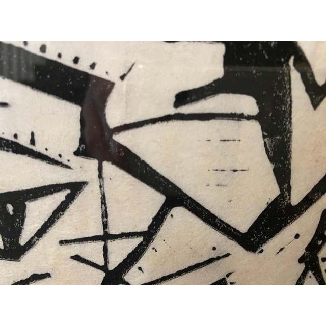 Black "Peer Group" Post-Modern Black and White Lithograph by Richard Proctor For Sale - Image 8 of 9