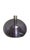Dutch Space Age Mushroom Pendant Lamp in Grey-Blue Smoked Acrylic with Metal Insert from Dijkstra For Sale - Image 3 of 7
