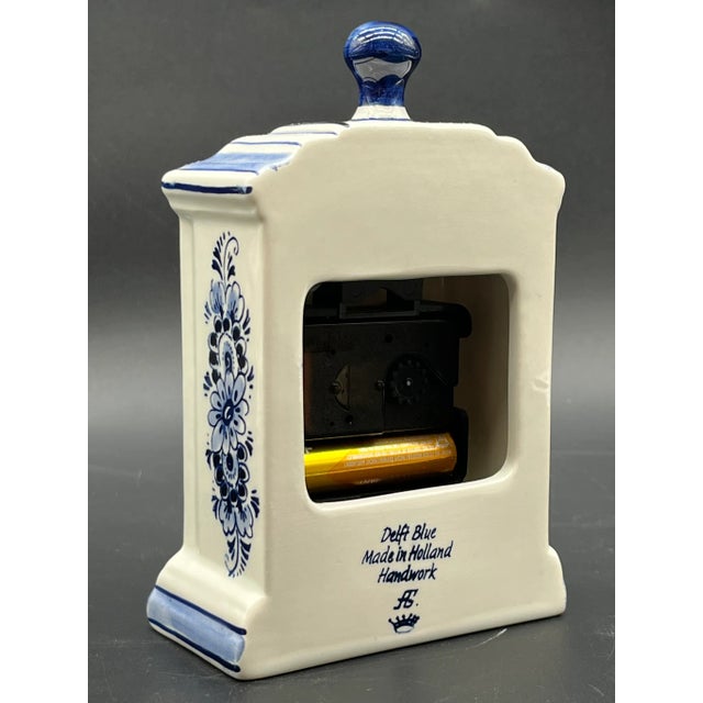 Delft Blue Set with Table Clock from Royal Delft, 1960s, Set of 5 For Sale - Image 13 of 17