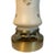 Mid 20th Century Hollywood Regency Moriage Satin Glass & Brass Urn Table Lamps - A Pair For Sale - Image 4 of 5