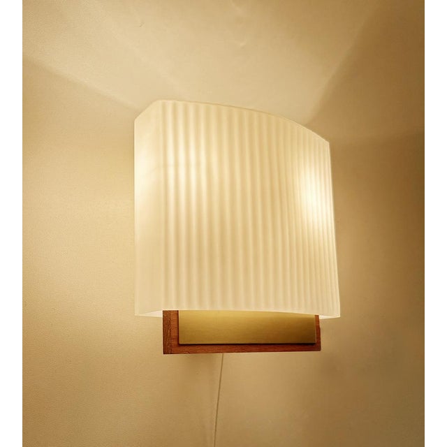 Vintage Danish Glass Sconces, 1960s, Set of 2 For Sale - Image 10 of 18