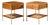 Paul McCobb Model 8714 Mid Century Mahogany, Brass and Cane Nightstands - Pair For Sale