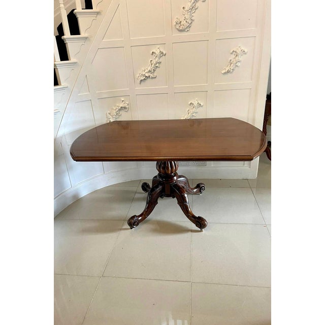 Mid 19th Century Antique Victorian Mahogany Dining Table, 1860s For Sale - Image 5 of 13