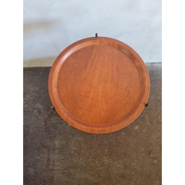 Black Mid-Century Modern Serving Trolley For Sale - Image 8 of 11