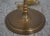 Brass Scrolled Arm Floor Lamp W. Shade For Sale In Philadelphia - Image 6 of 11