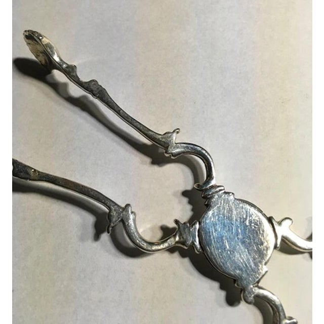 18th Century Regency Sterling Silver Sugar Nips with Frames, London, 1750, Set of 2 For Sale - Image 10 of 18