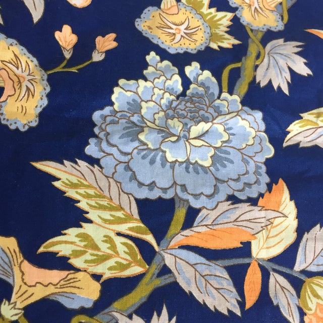 Vintage Schumacher Floral Chintz Fabric | Chairish
