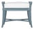 Small Malacca Bench - Regatta Blue For Sale