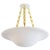 Bespoke Plaster Chandelier With Brass Chain For Sale - Image 4 of 4