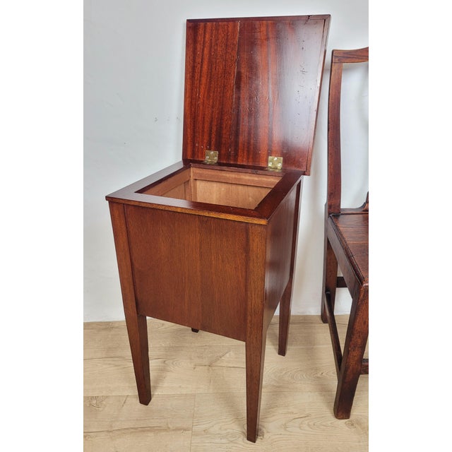 This charming mahogany Bedside table displays a gorgeous mid century style that is a practical and a charming addition to...
