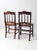 Wood Antique Caned Seat Chairs Pair For Sale - Image 7 of 11