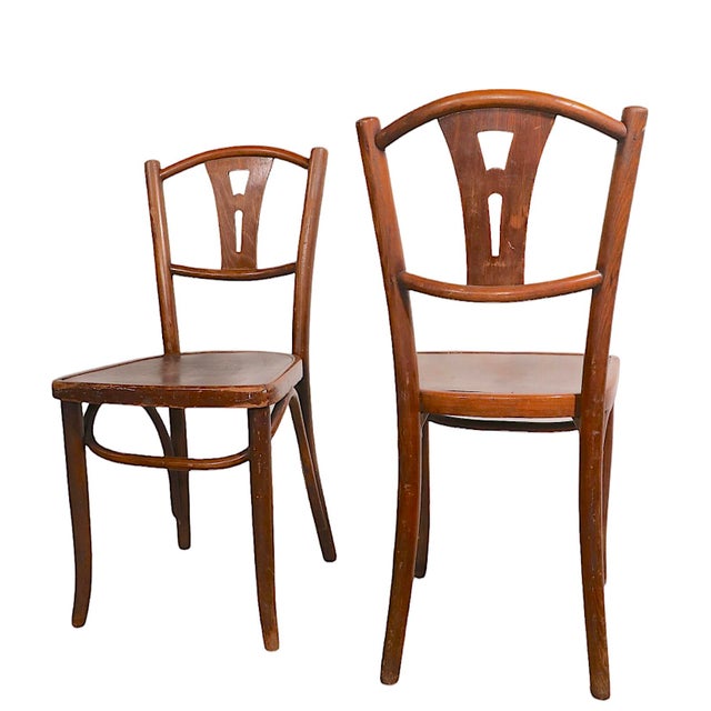 Pr. Vienna Secessionist School Bentwood Chairs Made in Poland Att. To