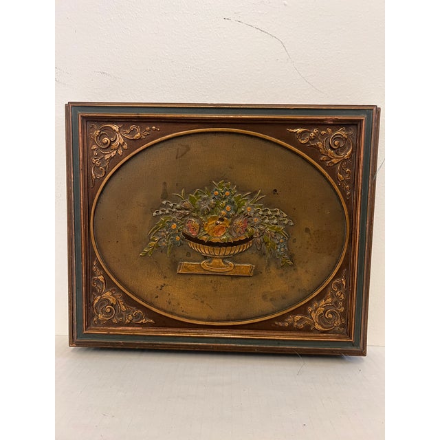 1970s 1970s Vintage French Italian Florentine Jewelry Accessory Wood Trinket Box For Sale - Image 5 of 9