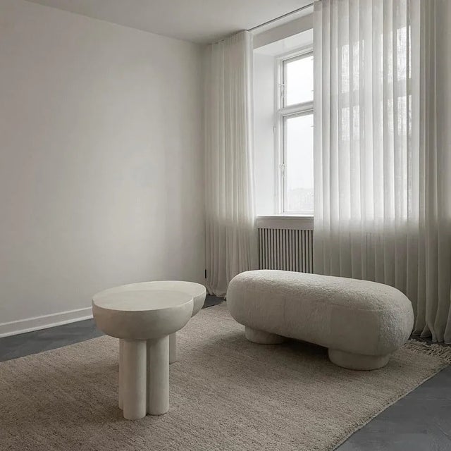 Bone White Crown Table Low by 101 Copenhagen For Sale - Image 4 of 5