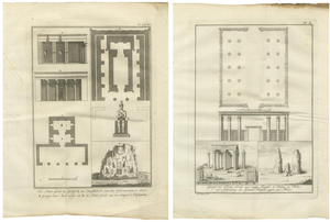 Elephantine and Philae Temples, 1776, Paper, Set of 2