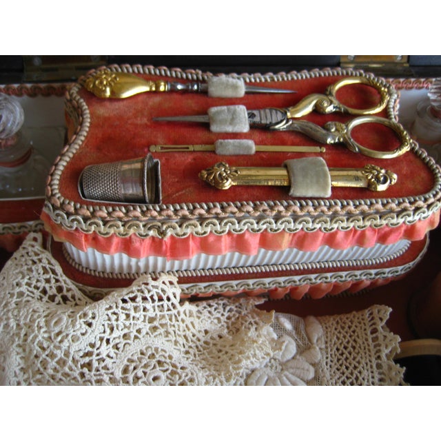 Mid 19th Century Mid 19th Century French Napoleon III Sewing Box For Sale - Image 5 of 10