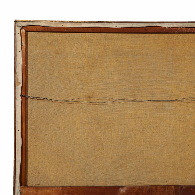 Modernist Untitled Color Field Oil Painting in Earth Tones by Herbert MacDonald For Sale - Image 11 of 12