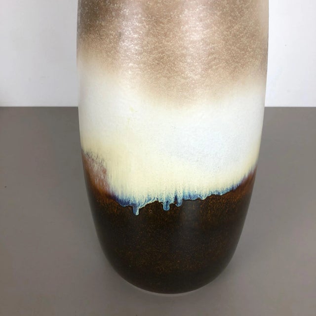 Large Fat Lava Multi-Color 284-47 Floor Vase Pottery from Scheurich, 1970s For Sale - Image 12 of 14