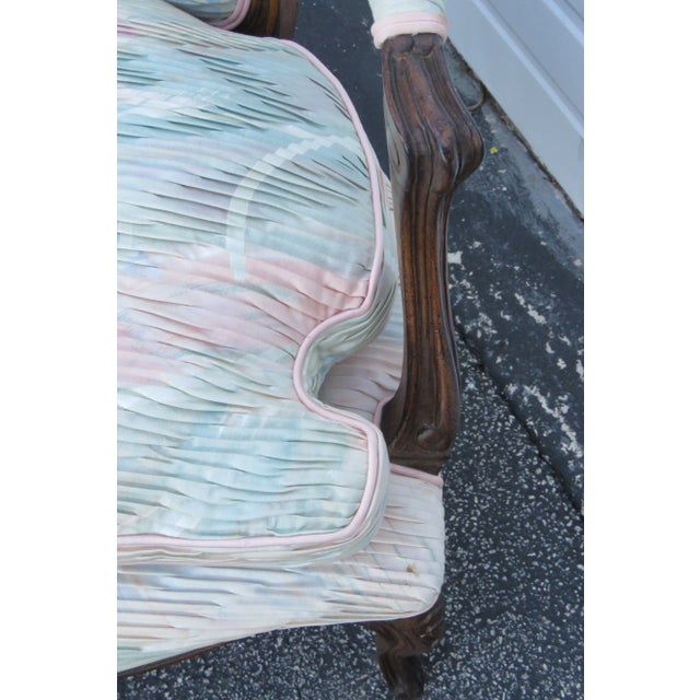 French Pair of Side Living Bed Room Den Fireplace Chairs For Sale - Image 10 of 13