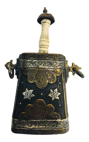 Antique Moroccan Tribal Powder Case Flask