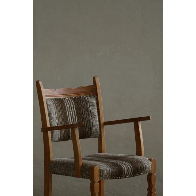 Mid-Century Modern Danish Dining Chairs in Oak and Wool, 1960s, Set of 8 For Sale - Image 11 of 18
