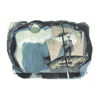 1968 Benton Spruance Moby Dick: The Spirit of Ahab Lithograph For Sale