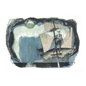 1968 Benton Spruance Moby Dick: The Spirit of Ahab Lithograph