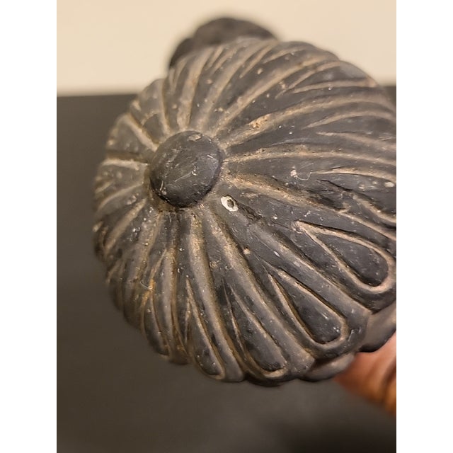 Antique Urn Cast Bronze Architectural Garden Finials, A Pair For Sale In San Francisco - Image 6 of 8