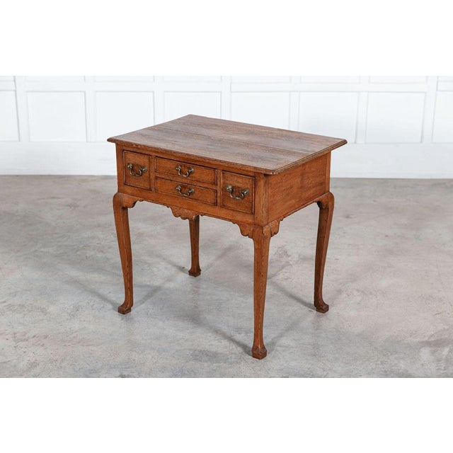 Circa 1800 19th Century English Georgian oak low boy. W75 x D52 x H71cm.