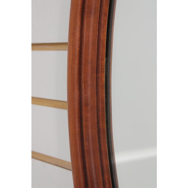 Henkel Harris Cherry Oval Wall Mirror For Sale - Image 9 of 12