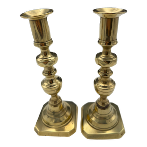 Pair of Vintage Brass Candlesticks