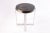 Contemporary Round Petrified Wood Top W Stainless Steel Stand Accent Table or Side Table 65 For Sale - Image 3 of 5
