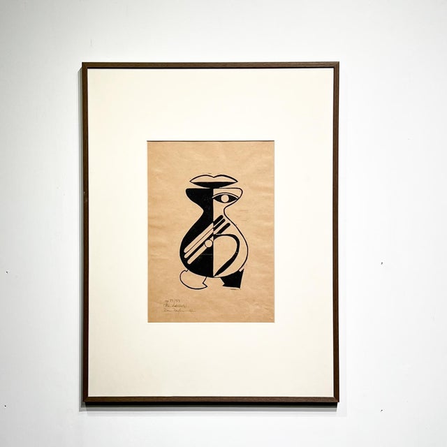 Hans Haffenrichter, Dance Sign, 1923, Linocut For Sale - Image 4 of 11