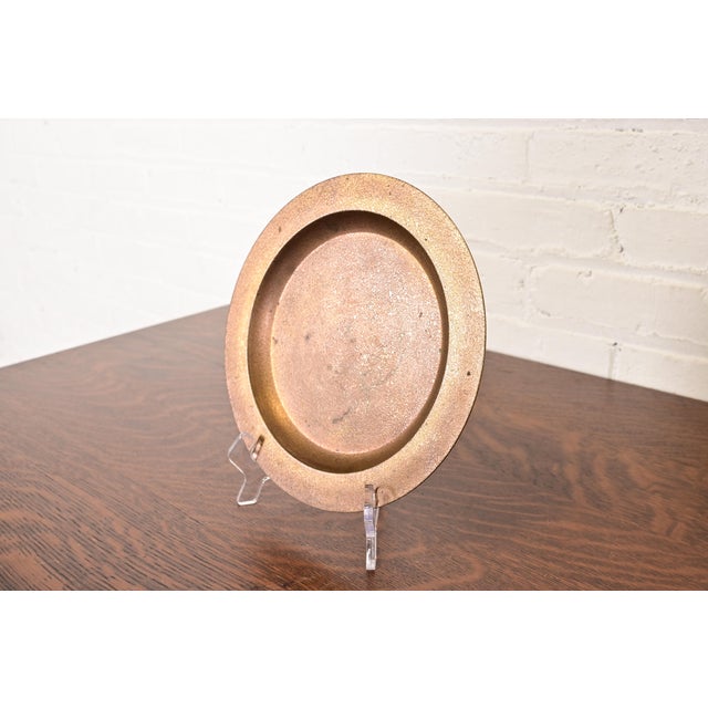 Tiffany Studios Tiffany Studios New York Bronze Doré Charger Plate or Tray For Sale - Image 4 of 7