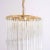 Large Murano Glass Quadriedri Spiral Chandelier with Gold-Plated Fixture, 1980s For Sale - Image 4 of 6