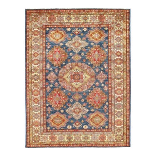 Fine Hand Knotted Kazak Rug For Sale