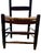 Set of Three Antique Primitive Ladder-Back Chairs With Woven Herringbone Rush Seats and Finials For Sale - Image 4 of 12