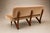 Brazilian Modern Sofa in Imbuia Wood and Champagne Camel Mohair, Cimo, Brazil, 1950s For Sale - Image 13 of 18