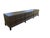 Wood 1960s Henredon "Custom Folio Three" 102" Modular Brutalist Credenza / Media Console For Sale - Image 7 of 16