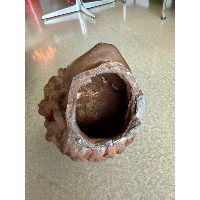 Vintage Bronze Head Fragment Life-Size Figure Bust For Sale - Image 10 of 11