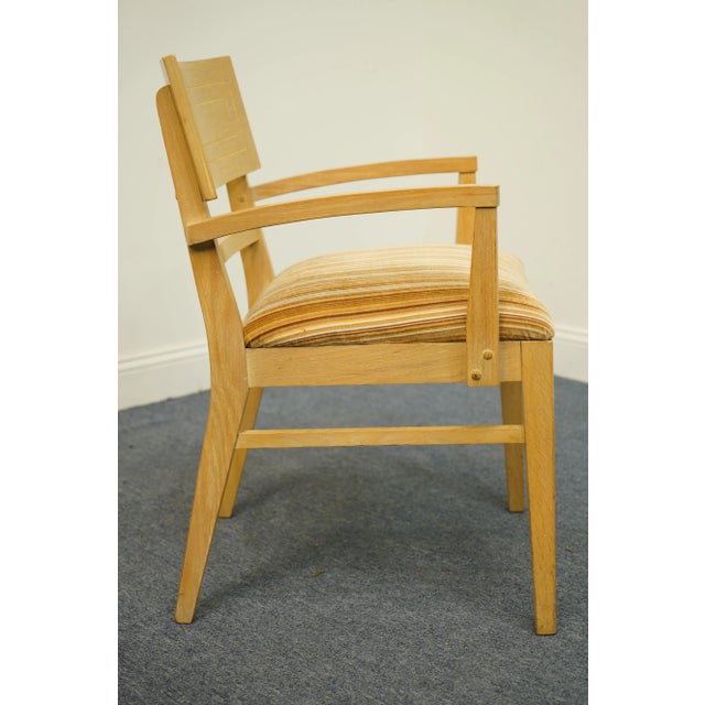 Tan Bernhardt Furniture Blonde Contemporary Modern Dining Arm Chair For Sale - Image 8 of 10