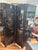 Vintage Chinese Black Lacquer 4-Panel Folding Screen Room Divider - Soapstone & Mother-of-Pearl Inlay For Sale - Image 13 of 18