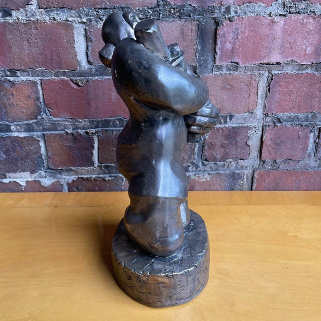 Woman Carrying Items Sculpture by Carole Shultz 1974 83/250 For Sale In Cleveland - Image 6 of 9