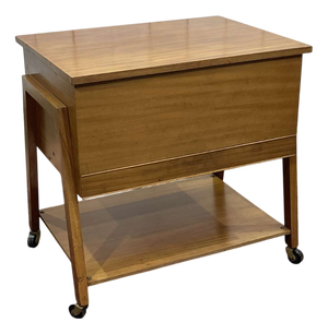 Vintage English Sewing Cabinet in Mahogany, 1970s