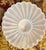 Transparent Large Vintage Frosted Glass Nautical Ceiling Light Shade – Scalloped Shell Form With Rope & Tassel Motif, 11.375” For Sale - Image 8 of 11