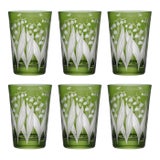 ARTEL Lily of the Valley Tumbler in Khaki Green, Set of 6 For Sale